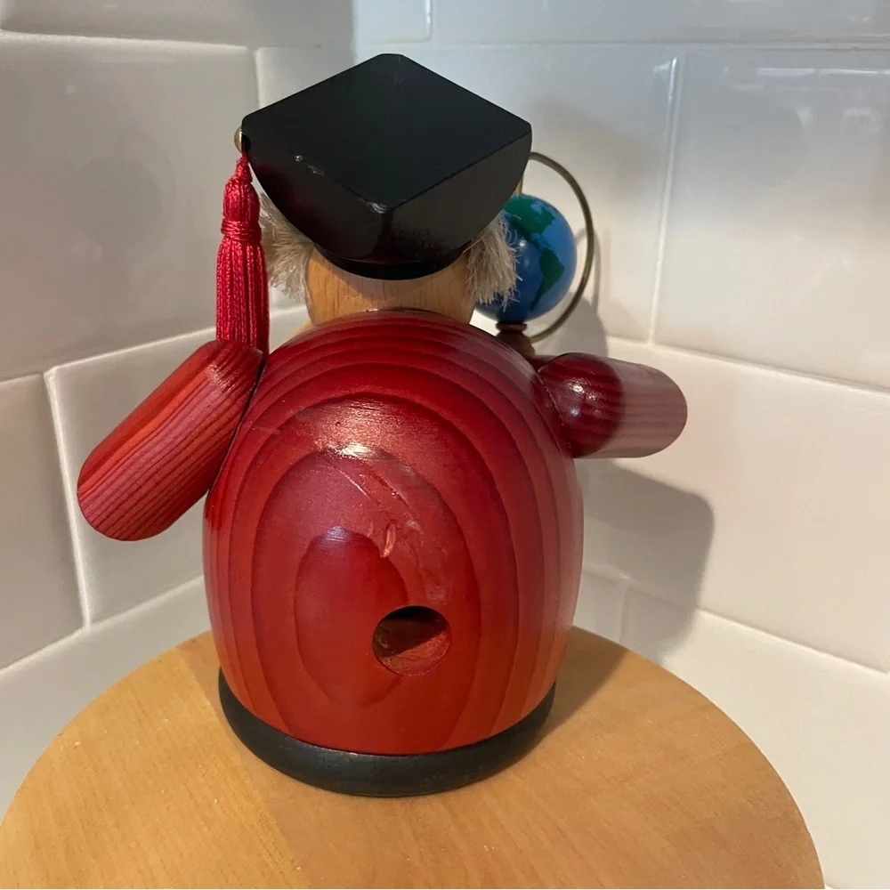 German Incense Smoker KWO Professor Handmade Wood 6" Never Used - Picture 2 of 4